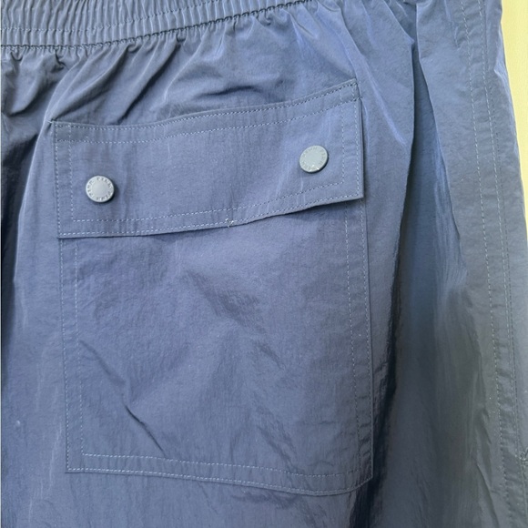 PINK Victoria's Secret Satin Parachute Cargo Pants Blue - Picture 9 of 16